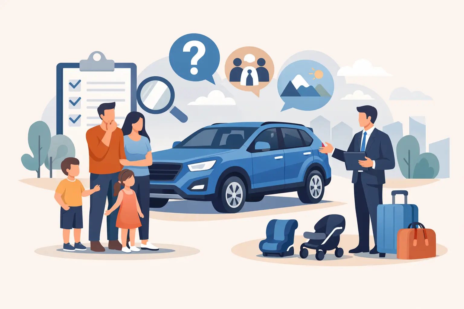 Ghid alegere automobil pentru familie, în 7 pași